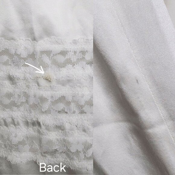 House of CB Eviana Ivory Real Silk Lace Puff Sleeve Maxi Dress - Picture 13 of 17